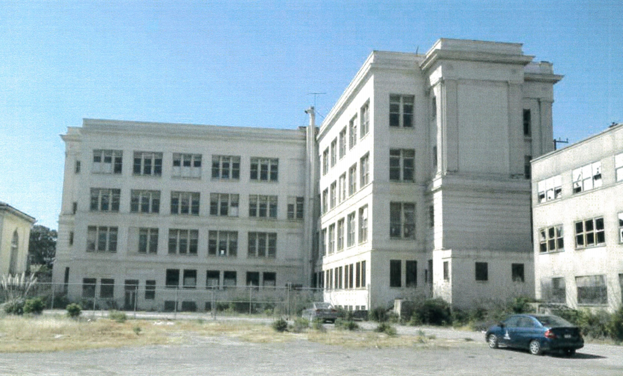 Rear facade
